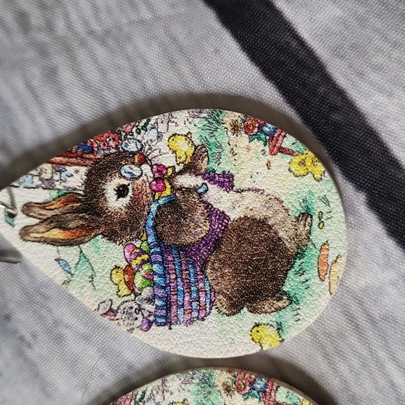 Peter rabbit bunny earrings - Picture 2 of 3